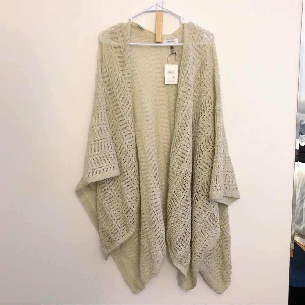 NWT / Calvin Klein knit wrap cardigan